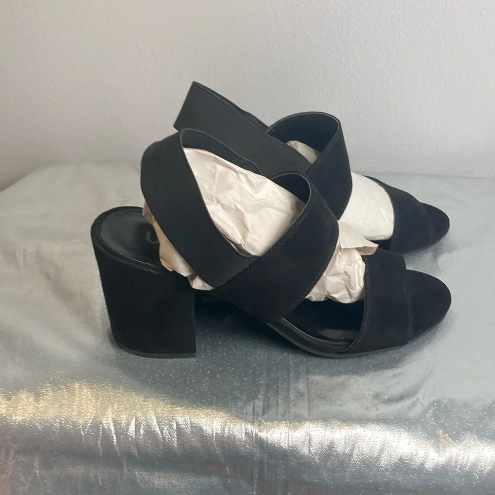 Unisa Black Heeled Sandals Sz 8.5M - Picture 4 of 15